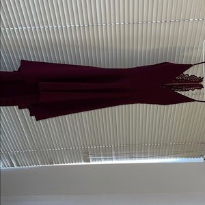 Burgundy Windsor dress